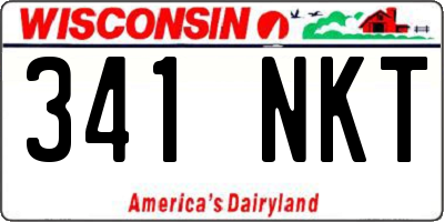 WI license plate 341NKT