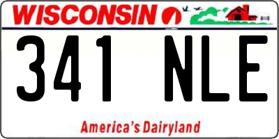 WI license plate 341NLE