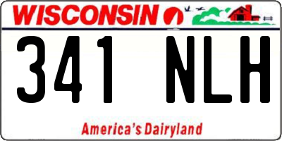 WI license plate 341NLH