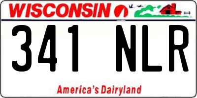 WI license plate 341NLR