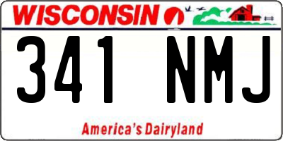 WI license plate 341NMJ
