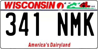 WI license plate 341NMK