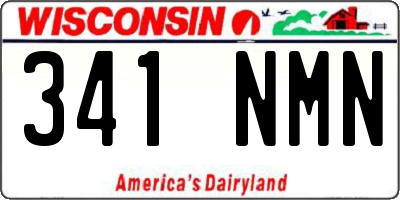 WI license plate 341NMN