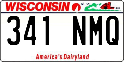 WI license plate 341NMQ