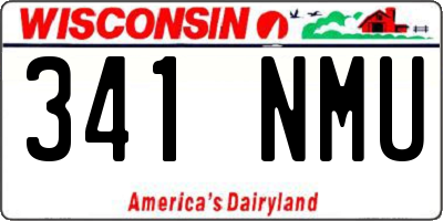 WI license plate 341NMU