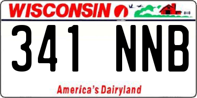 WI license plate 341NNB
