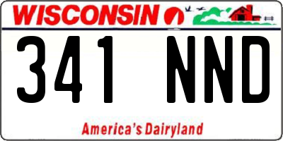 WI license plate 341NND