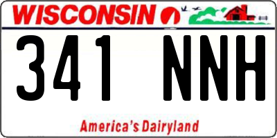WI license plate 341NNH