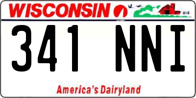 WI license plate 341NNI