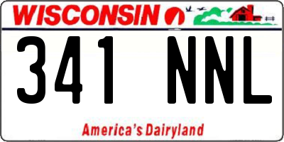 WI license plate 341NNL