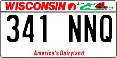 WI license plate 341NNQ