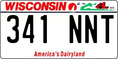 WI license plate 341NNT