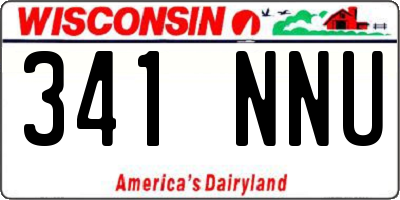 WI license plate 341NNU