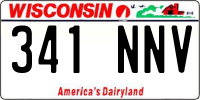 WI license plate 341NNV