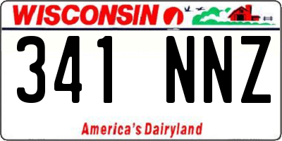 WI license plate 341NNZ