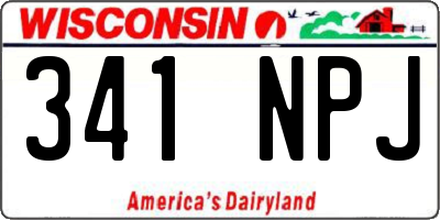 WI license plate 341NPJ
