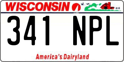 WI license plate 341NPL