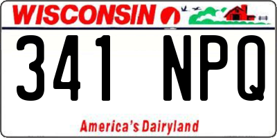 WI license plate 341NPQ