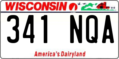 WI license plate 341NQA