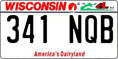WI license plate 341NQB