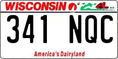 WI license plate 341NQC