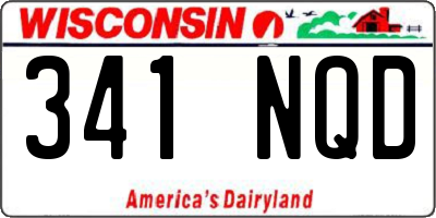 WI license plate 341NQD