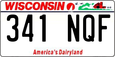 WI license plate 341NQF