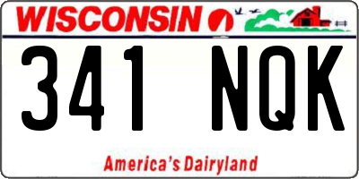 WI license plate 341NQK