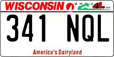 WI license plate 341NQL