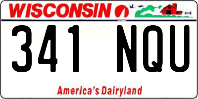 WI license plate 341NQU
