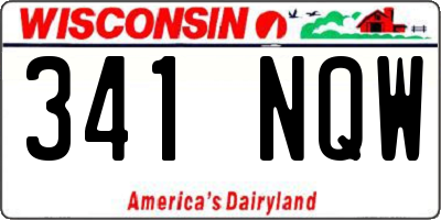WI license plate 341NQW