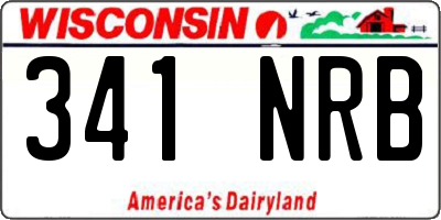 WI license plate 341NRB