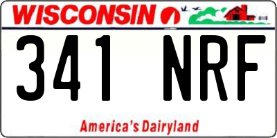 WI license plate 341NRF