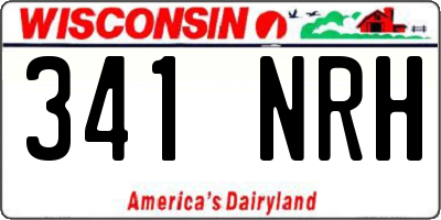WI license plate 341NRH