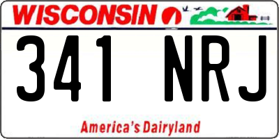 WI license plate 341NRJ