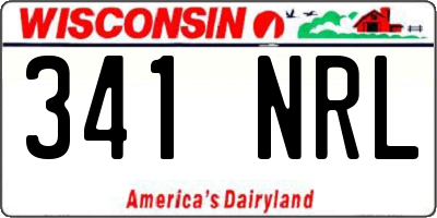 WI license plate 341NRL