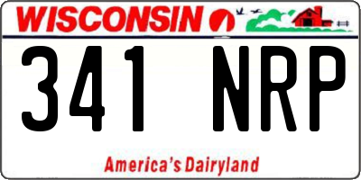 WI license plate 341NRP