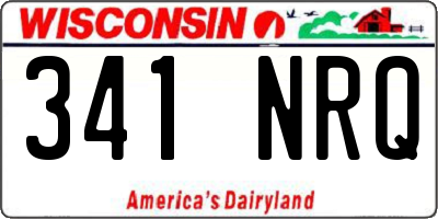 WI license plate 341NRQ