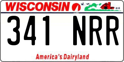 WI license plate 341NRR