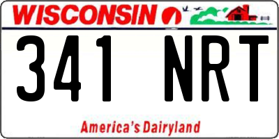 WI license plate 341NRT