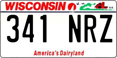 WI license plate 341NRZ