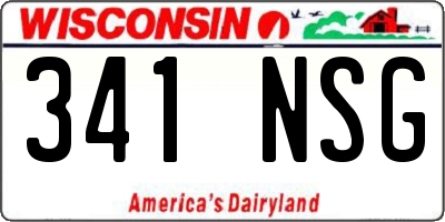 WI license plate 341NSG