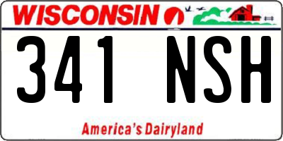 WI license plate 341NSH