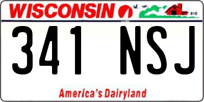 WI license plate 341NSJ