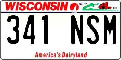 WI license plate 341NSM