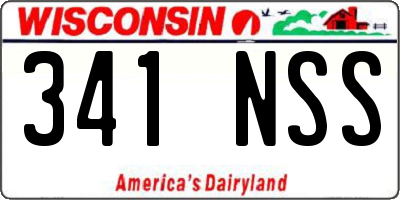 WI license plate 341NSS