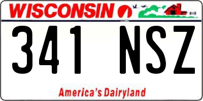 WI license plate 341NSZ