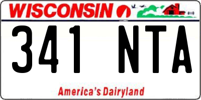 WI license plate 341NTA
