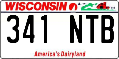 WI license plate 341NTB