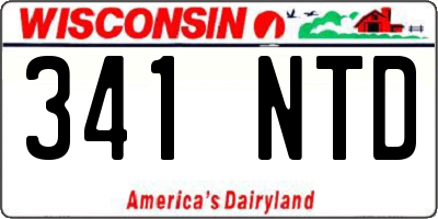 WI license plate 341NTD